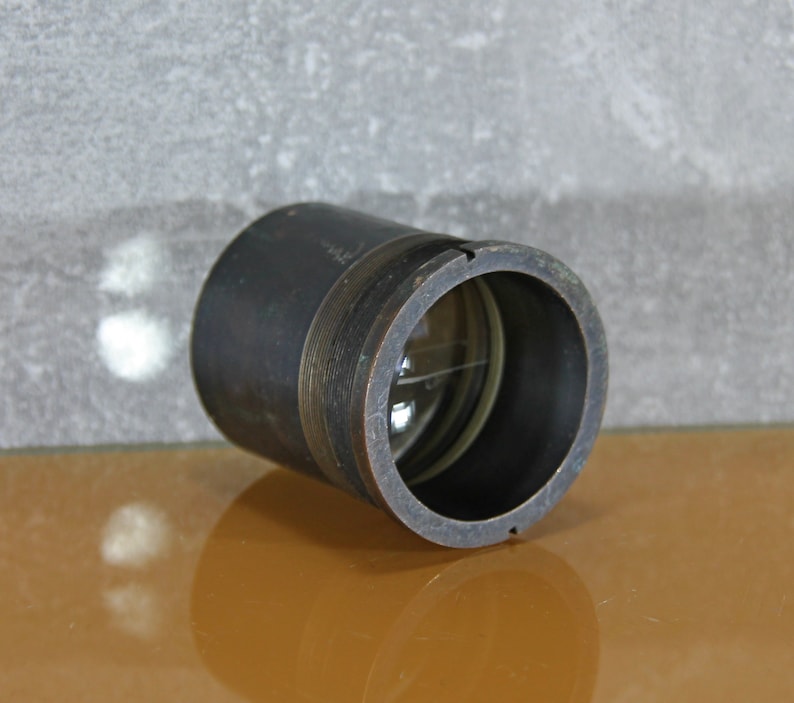 Vintage projection lens/ Soviet bronze lens/ research optics image 5