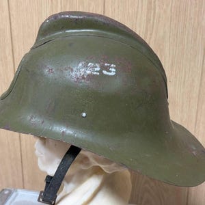 Iron Antique fireman&#39;s helmet, USSR, 40-50s.