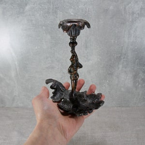 Vintage candlestick tabletop original antique rare, collection, home decor.
