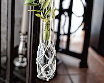 Macrame Plant Hanger, Vase, Boho Style, Flower, Homedecor