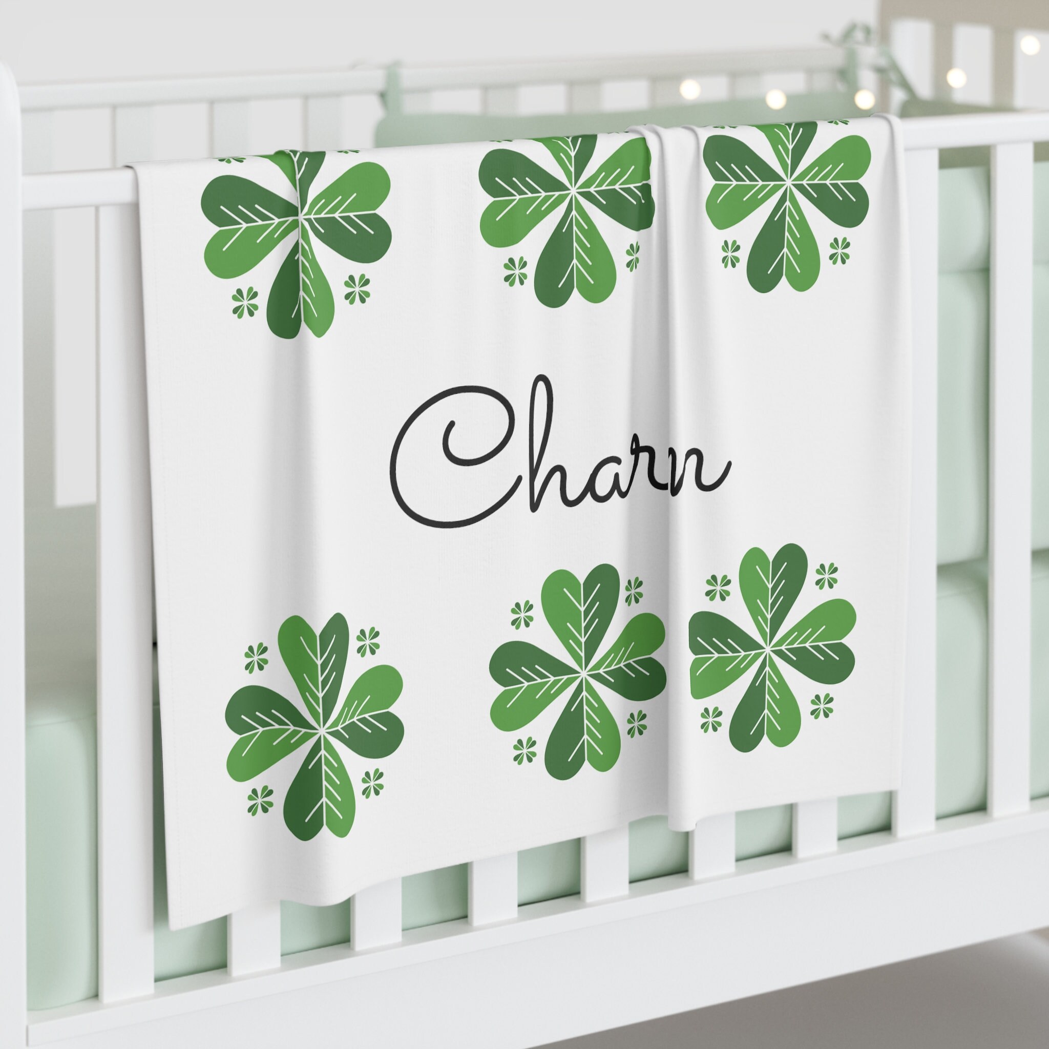 Baby Swaddle Blanket Lucky Charm Etsy