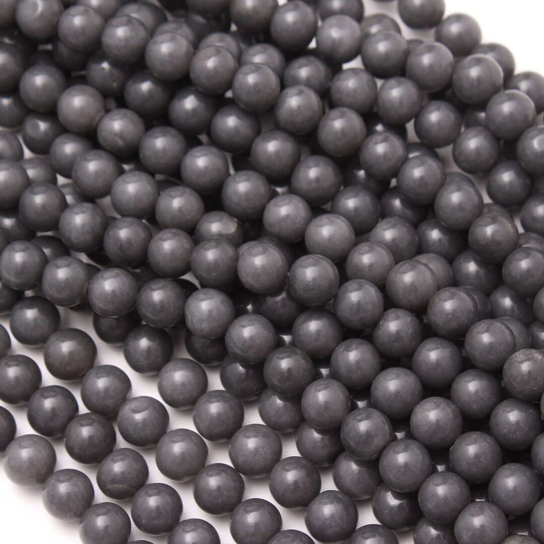 Natural Cloudy Gray Quartz Loose Beads13inch 9MM9.5MM Etsy