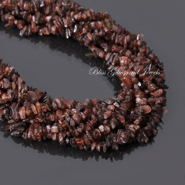 Natural Rare Brown Andalusite chips loose strand,Andalusite Uncut Chips,8x9mm Andalusite Raw Bead strand,34inch Andalusite beads for jewelry