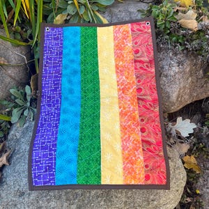 Quilted mini pride flags
