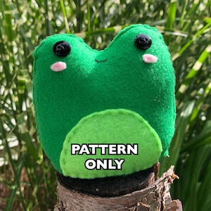 froggy plush pattern blob frog DIY