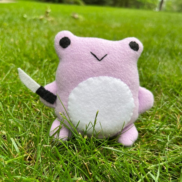 Stabby frog plush stuffed animal