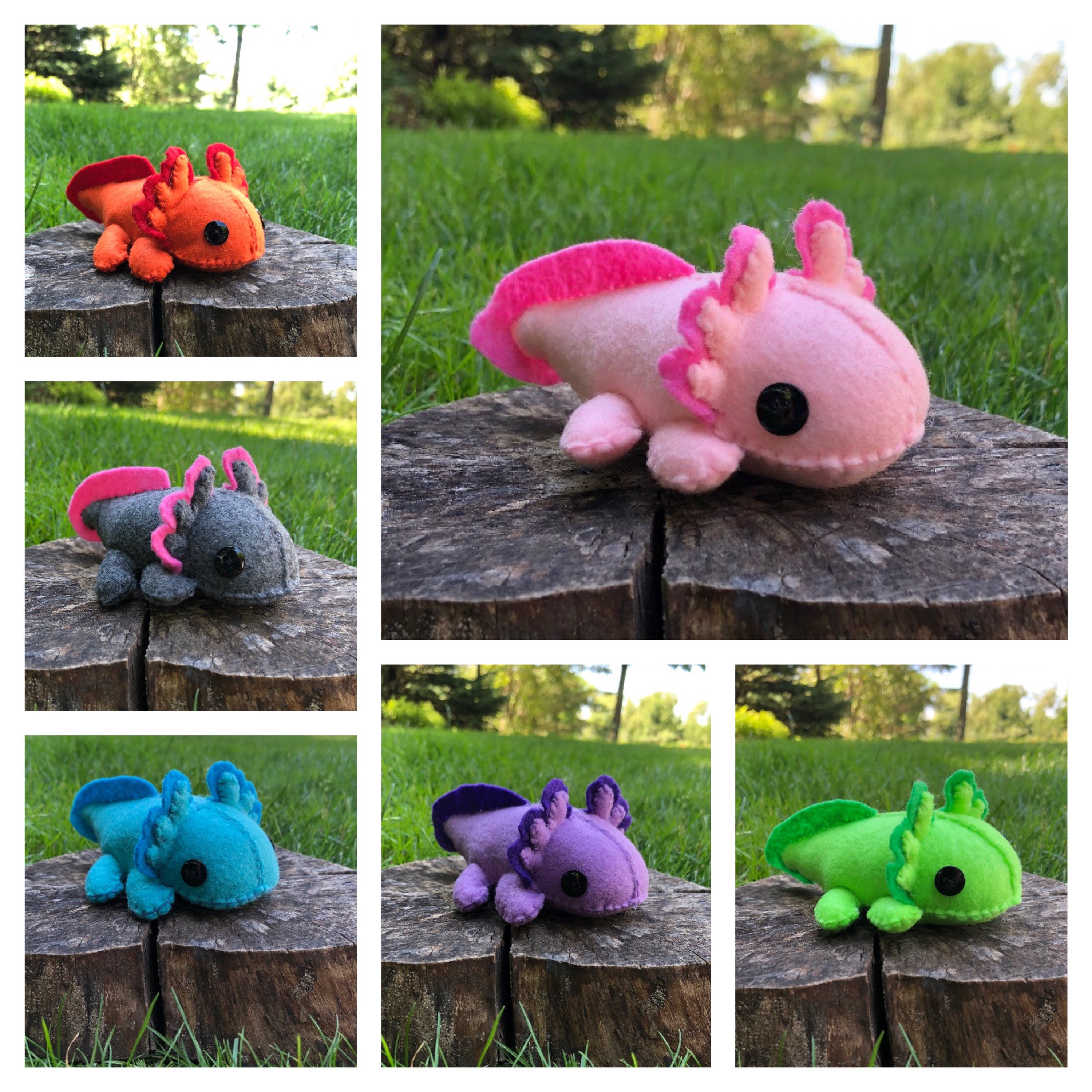 Plush Axolotl Stuffed Toy (Pink) — Jungle Bobs Reptile World