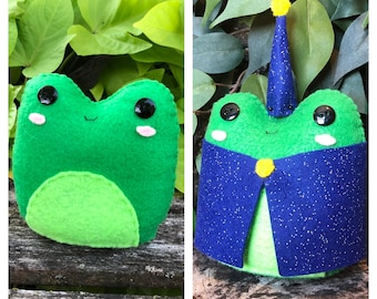 Wizard frog plush handmade frog blob buddy