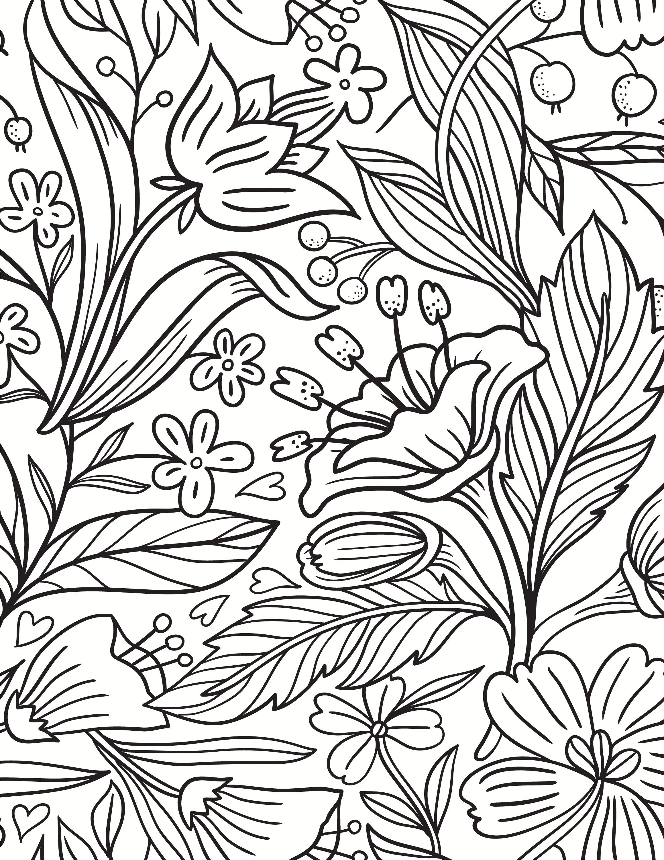 Nature Themed Coloring Pages Printable Coloring Pages for Etsy