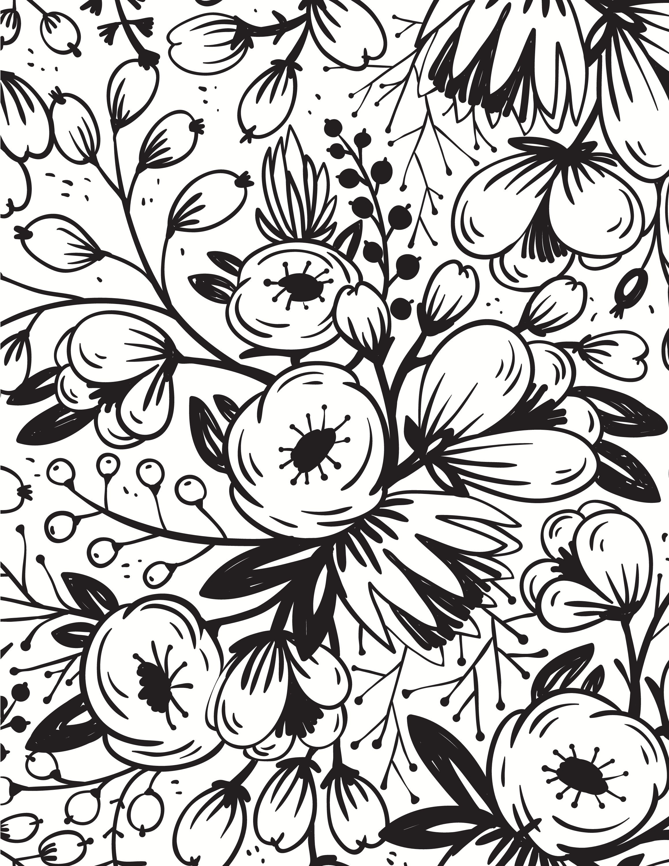 Nature Themed Coloring Pages Printable Coloring Pages for Etsy