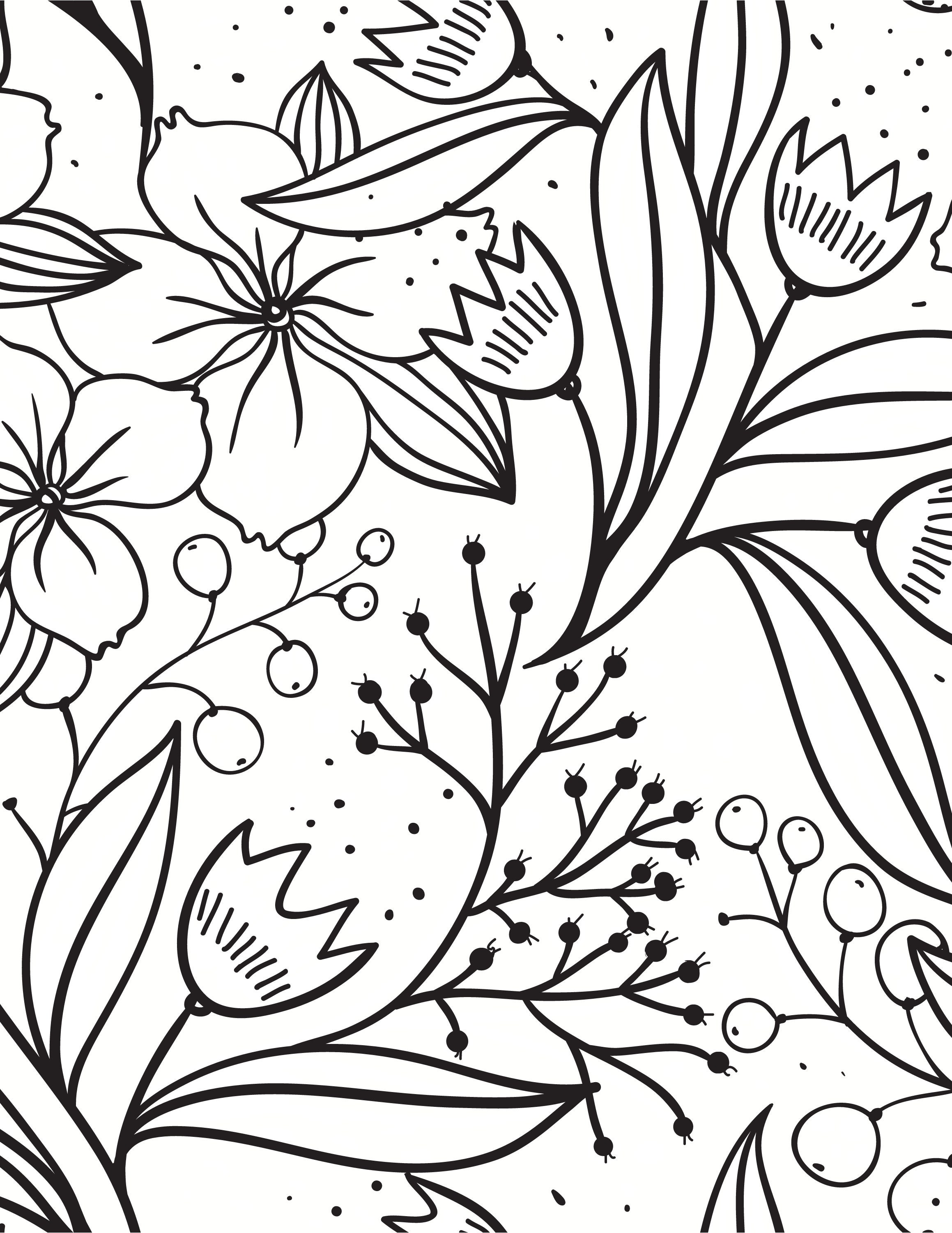 Nature Themed Coloring Pages Printable Coloring Pages for Etsy