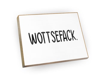 Fridge magnet made of beech wood - wottsefack - decoration or as a great gift idea…