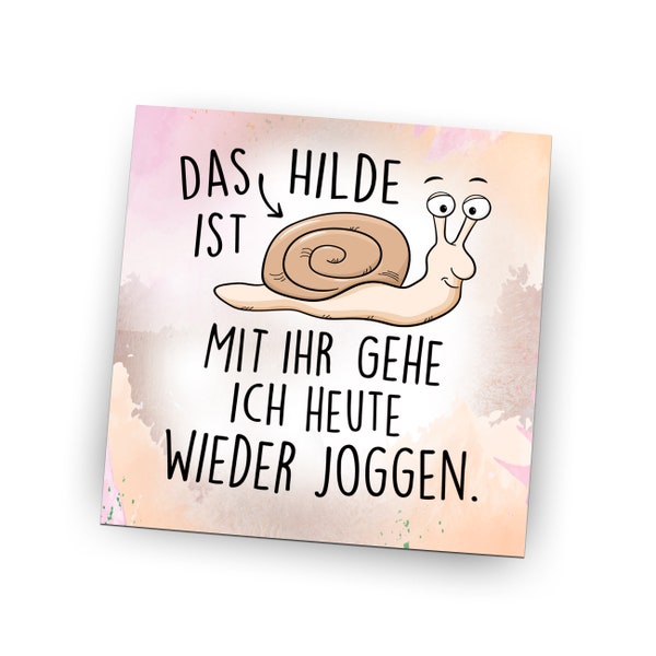 Kühlschrankmagnet Pin Hochglanz  - Das ist Hilde - als tolle Geschenkidee…