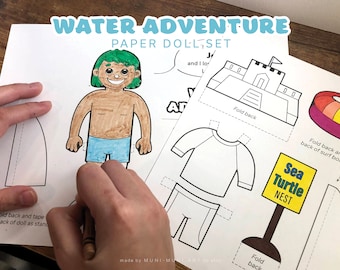 Paper Doll Summer - Boy Set Printable