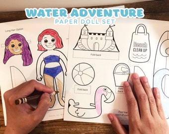 Paper Doll Summer - Girl Set Printable