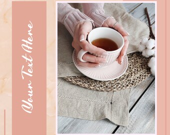 Marble Peach Instagram Puzzle Template Canva, Instagram Template Canva, instagram feed template pink, instagram post, instagram theme