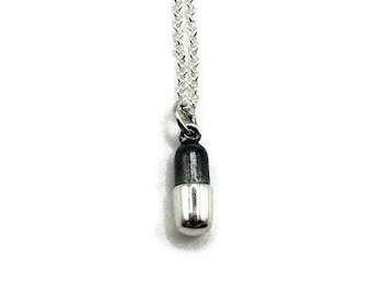 Sterling Silver Capsule Necklace