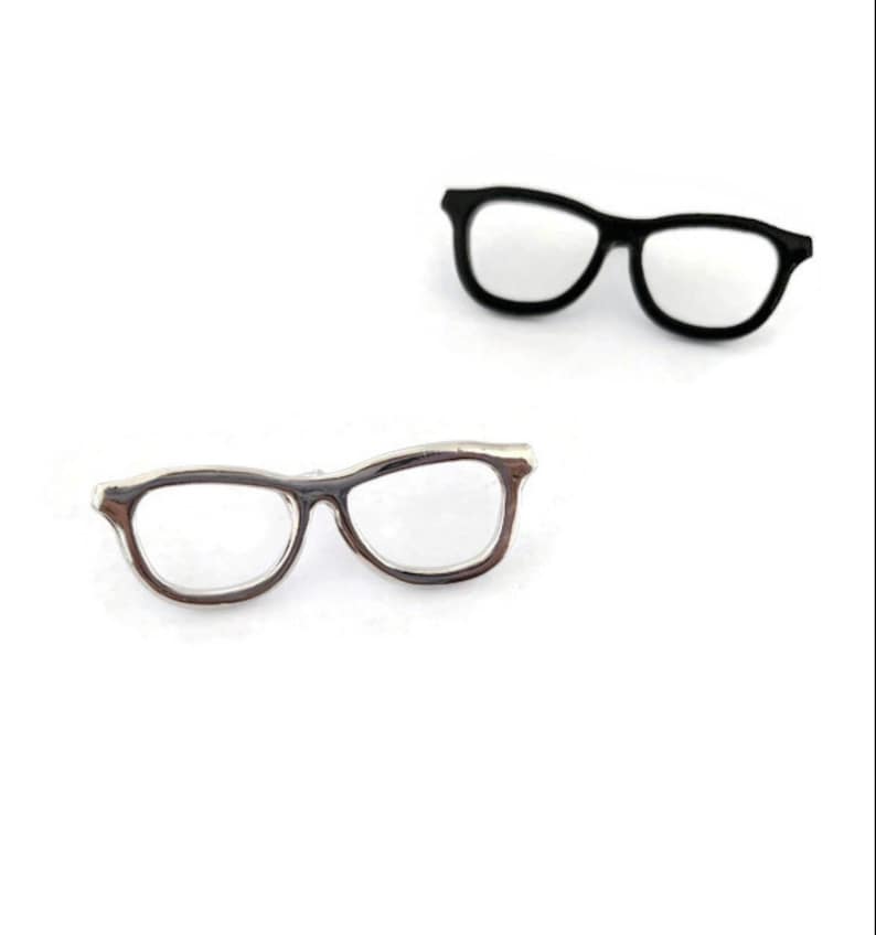 Glasses Lapel Pin Etsy