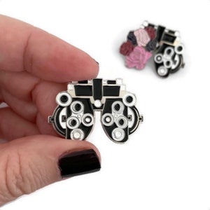 Phoropter Enamel Pin