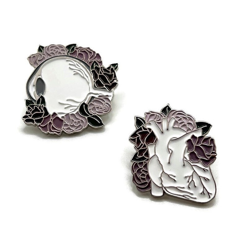 Anatomical Heart Enamel Pin - Etsy