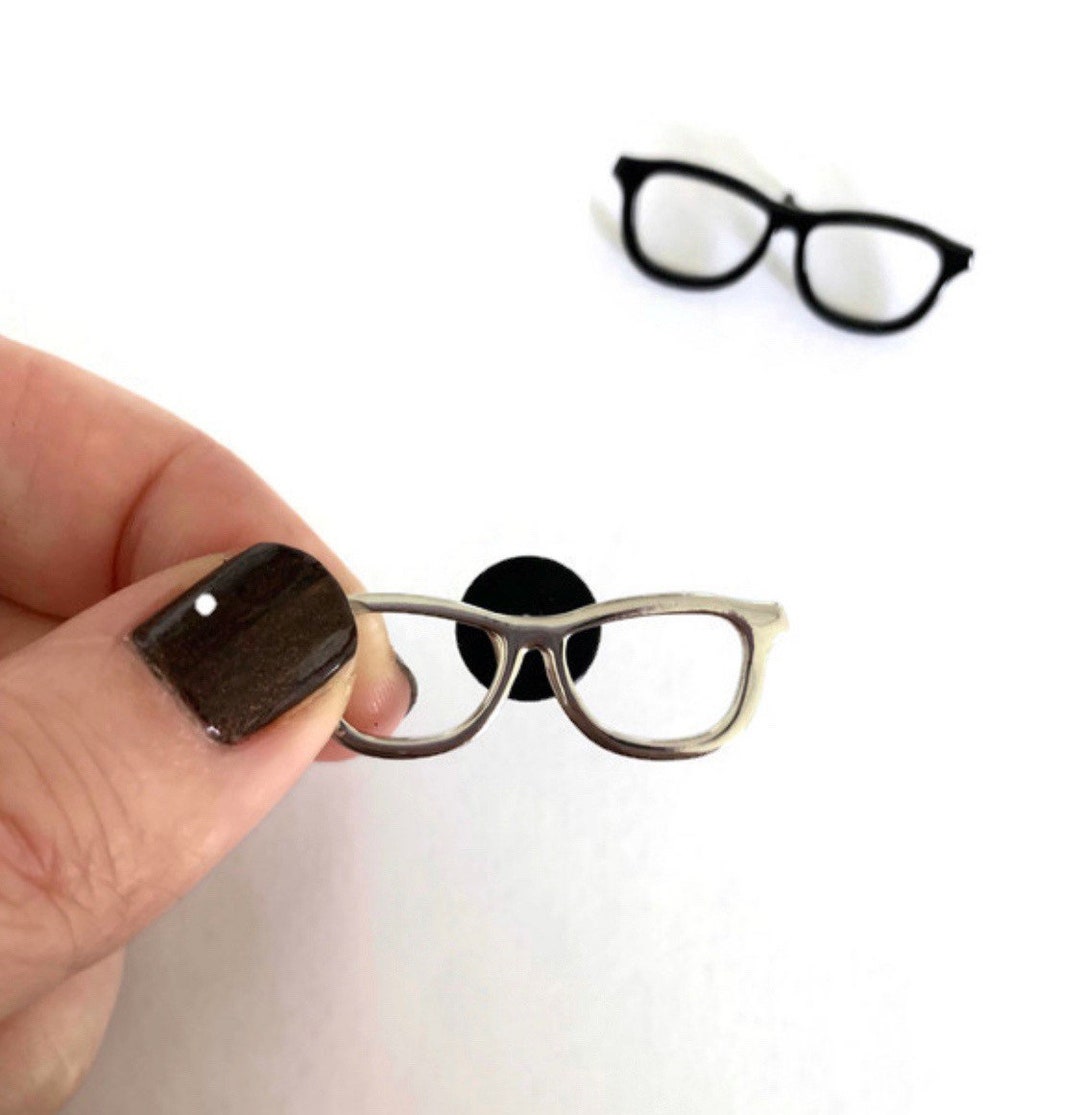 Glasses Lapel Pin Etsy