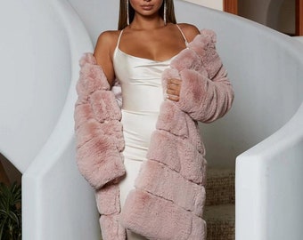 plus size real fur coats for sale