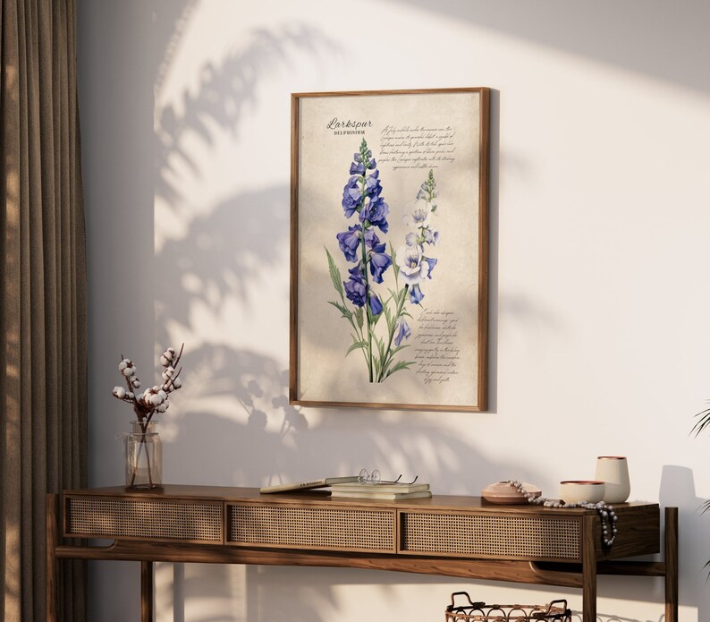 Birth Month Flower Wall Art Printable Custom Wall Art - Etsy