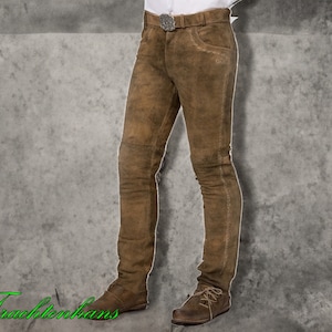 Leather shop pants etsy