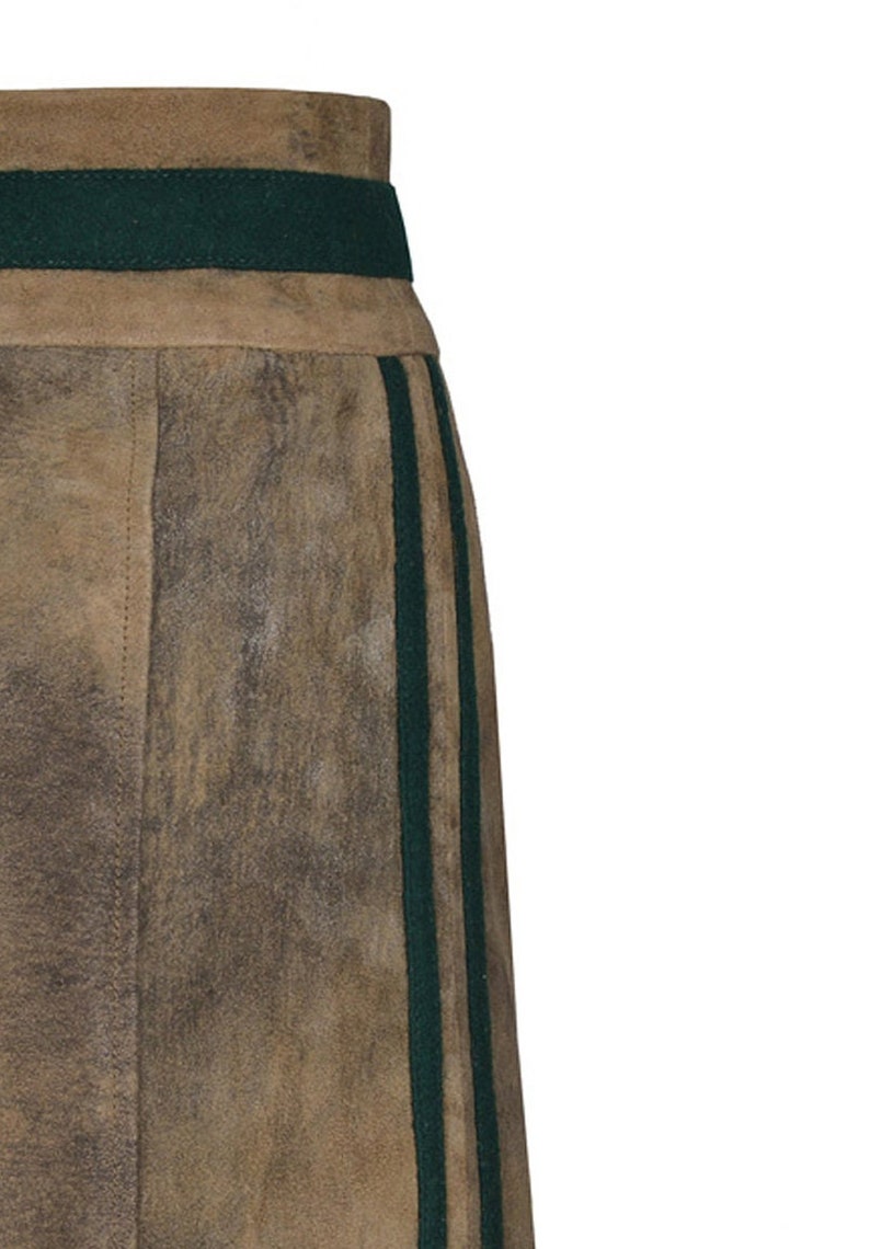 Women's traditional leather skirt made of the finest wild buck leather, personalized from the exclusive collection by Trachtenhans tradition and design image 6