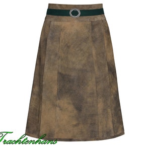 Women's traditional leather skirt made of the finest wild buck leather, personalized from the exclusive collection by Trachtenhans tradition and design image 1