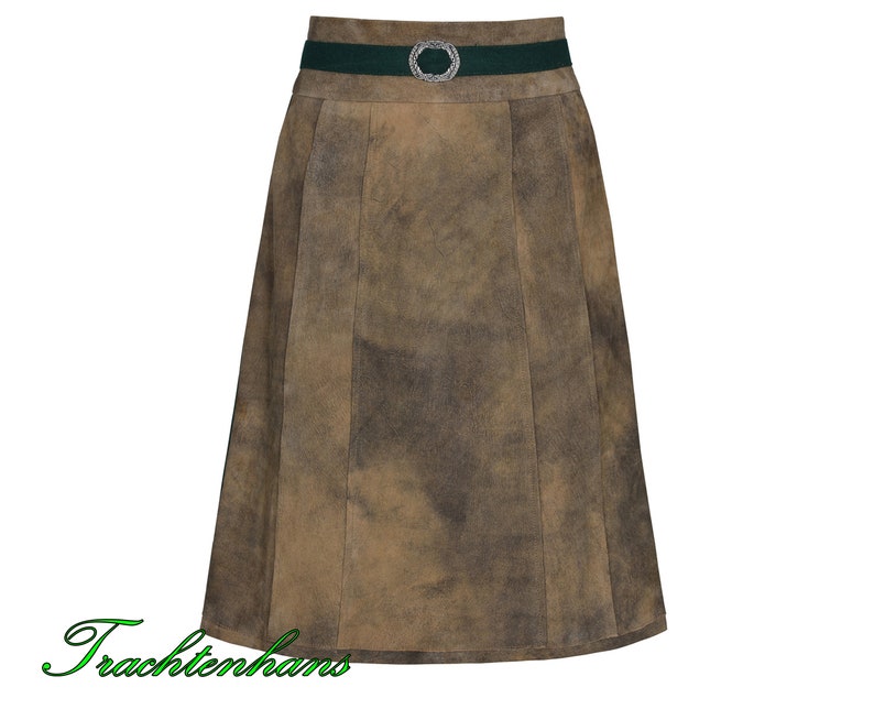 Women's traditional leather skirt made of the finest wild buck leather, personalized from the exclusive collection by Trachtenhans tradition and design image 1