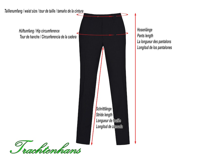 Exclusive Men's Trousers peter Black / Trachtenhans Get Your