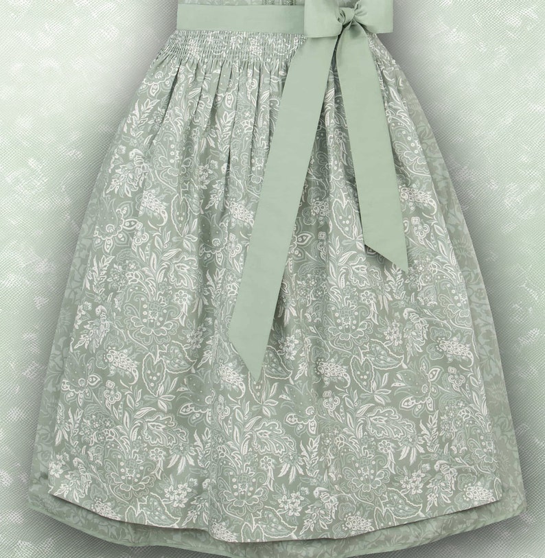 Dirndl for ladies who love an exquisite model in sage, personalized on request / Trachtenhans tradition meets timeless design image 5