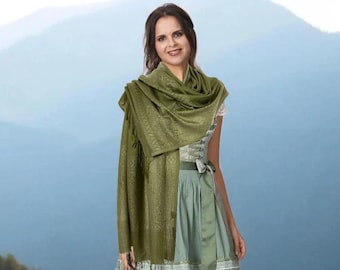 Scarf - shawl &quot;Ava&quot; by Trachtenhans / authentic cultural clothing / Austria / Bavaria / Oktoberfest / traditional costume outfit