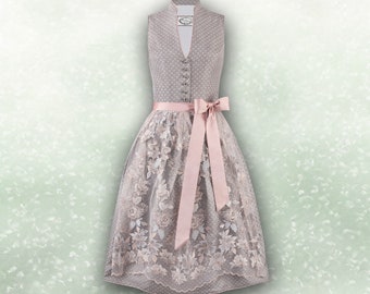 Dirndl for women who love an exquisite model in gray - pink / personalized / Trachtenhans tradition meets timeless design