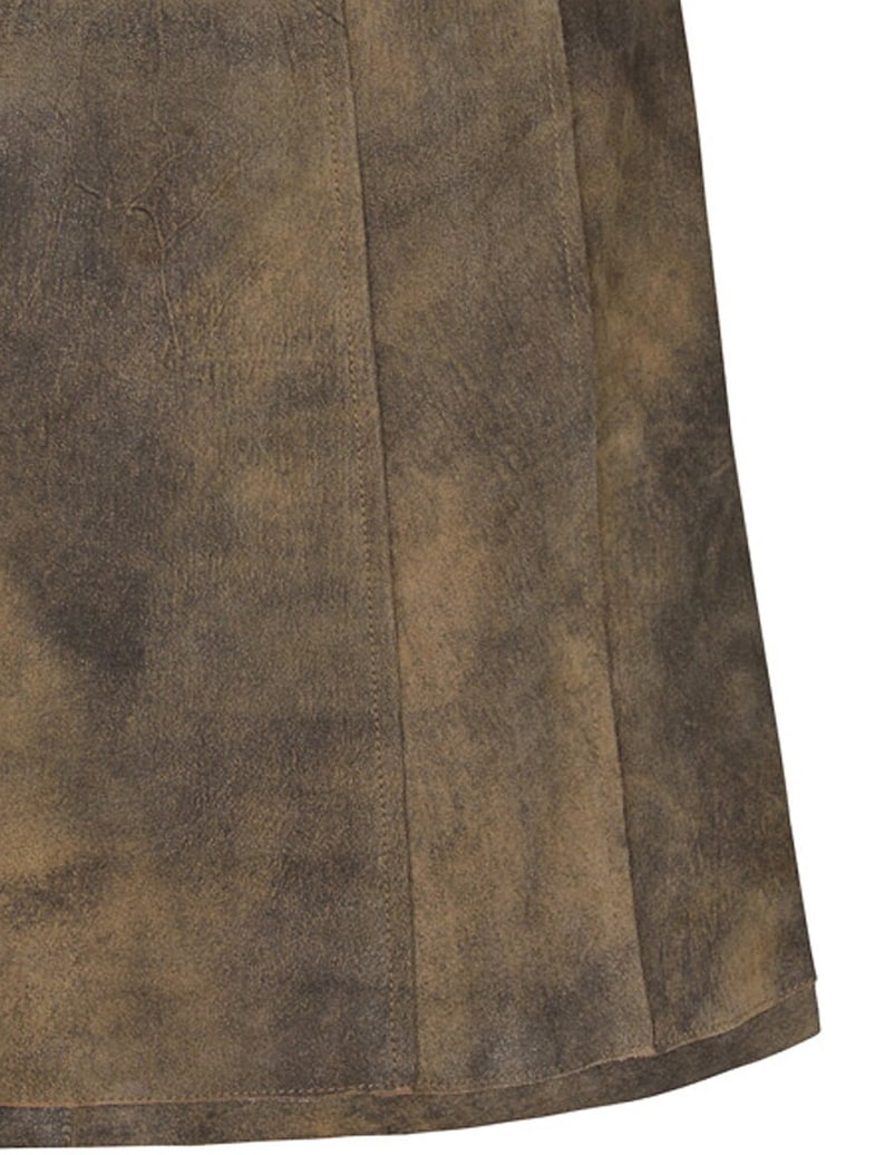 Women's traditional leather skirt made of the finest wild buck leather, personalized from the exclusive collection by Trachtenhans tradition and design image 5