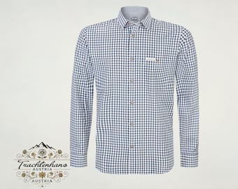 Men's traditional shirt from Trachtenhans in navy – authentic cultural clothing / Austria / Bavaria / Oktoberfest / traditional costumes