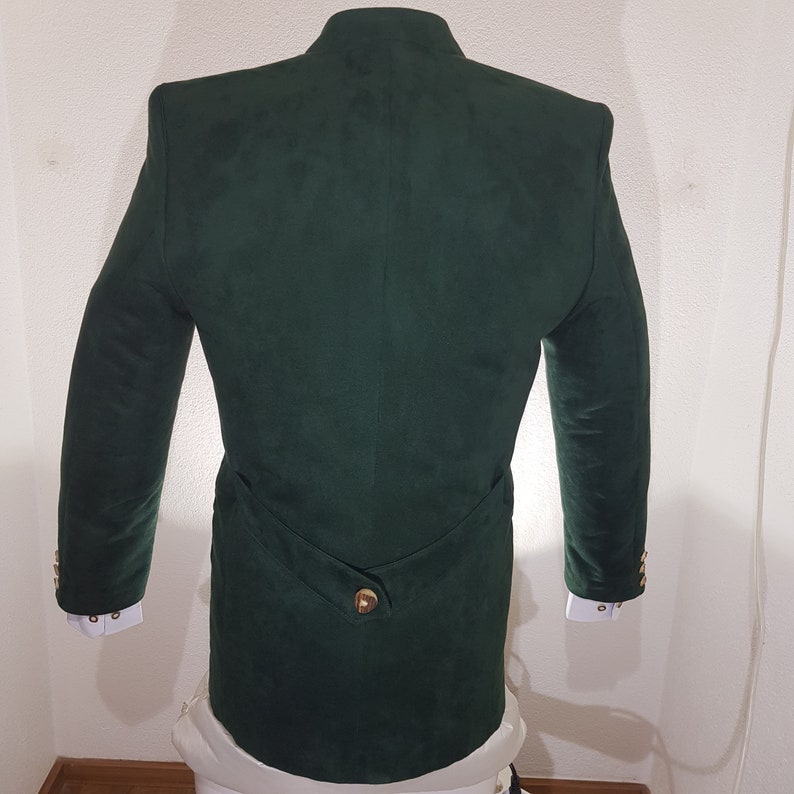 Austria Ischgl Men/'s costume jacket of the brand OS in green suede imitation mi stick for Oktoberfest or folk festival in Bavaria Tyrol