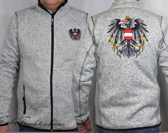 Österreich Jacke mit Österreich Wappen für traditionelle Feste bis hin zu formellen Veranstaltungen – im zeitlosen Design / personalisiert