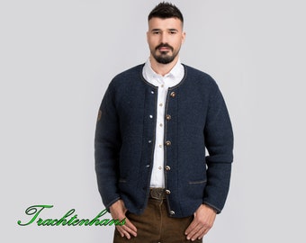 Veste en laine bouillie homme sale