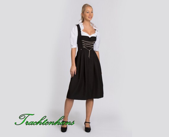 Black dirndl sale dress