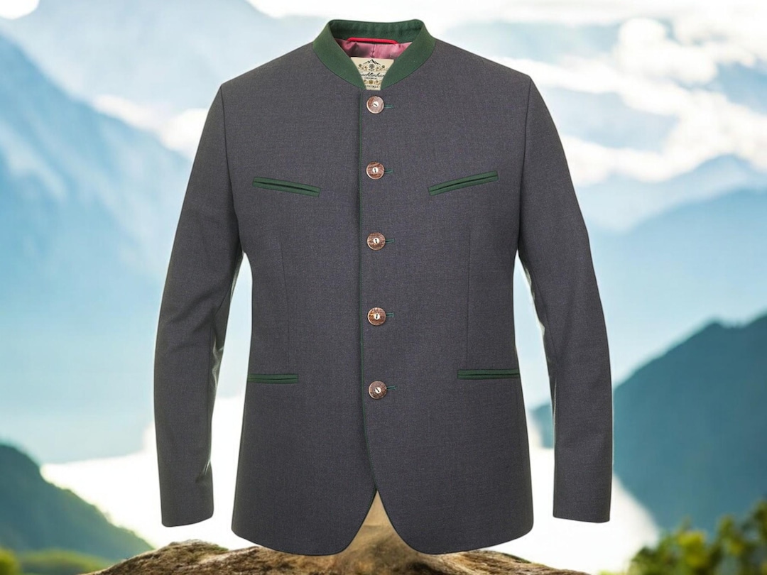 Traditional Jacket erich the Styrian in Dark Grey Exclusive Collection ...