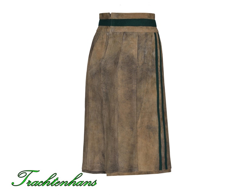 Women's traditional leather skirt made of the finest wild buck leather, personalized from the exclusive collection by Trachtenhans tradition and design image 2