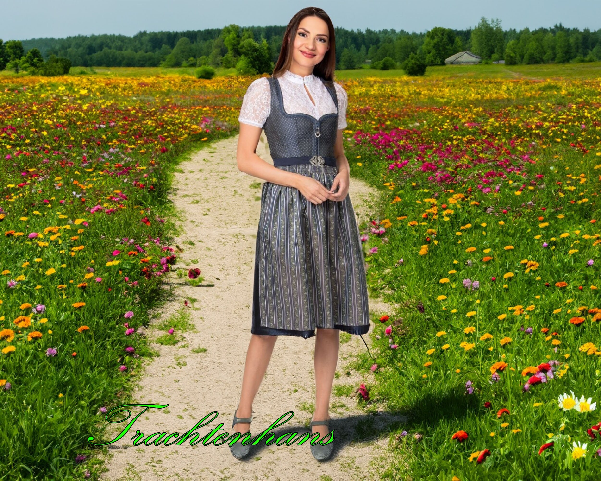 Dirndl Zipper Pull with Charm - Dirndl Dresses - Plus Size Dirndl