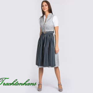 Dirndl dress for women who appreciate an exquisite model in gray-blue / personalized / Trachtenhans tradition meets timeless design