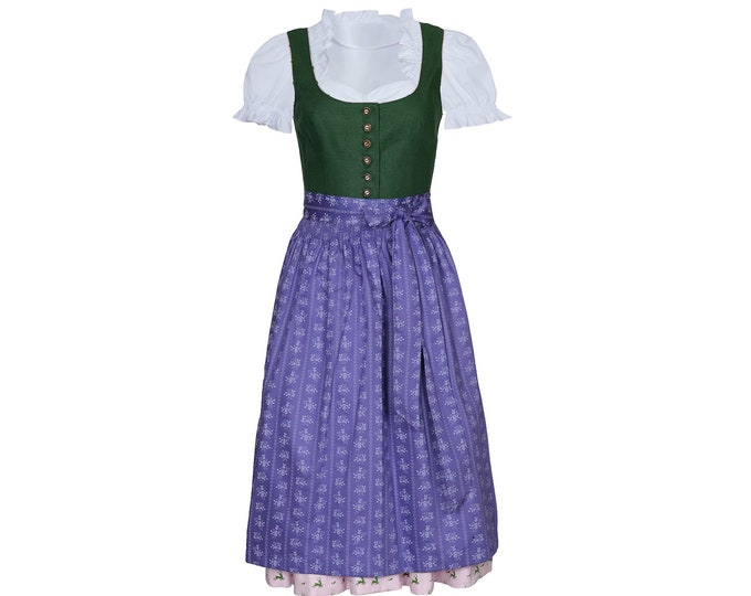 Featured listing image: Ausseer Dirndl 100% linen with deer pattern dirndl dress / personalized / Trachtenhans - tradition meets timeless design