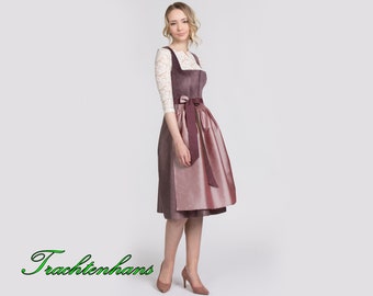 Dirndl for women in aubergine impresses with exclusive velvet / personalized / Trachtenhans tradition meets timeless design