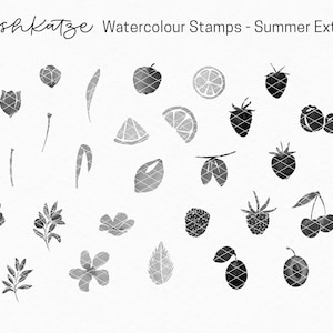 BrushKatze Watercolour Stamps for Procreate