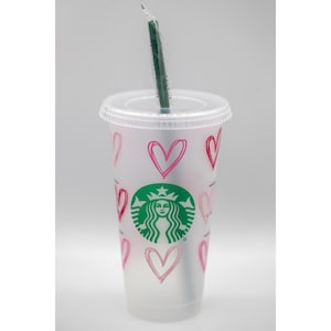 Heart Starbucks Reusable Tumbler