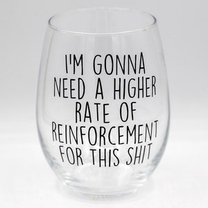 Grappig ABA-wijnglas voor toegepaste gedragsanalyse